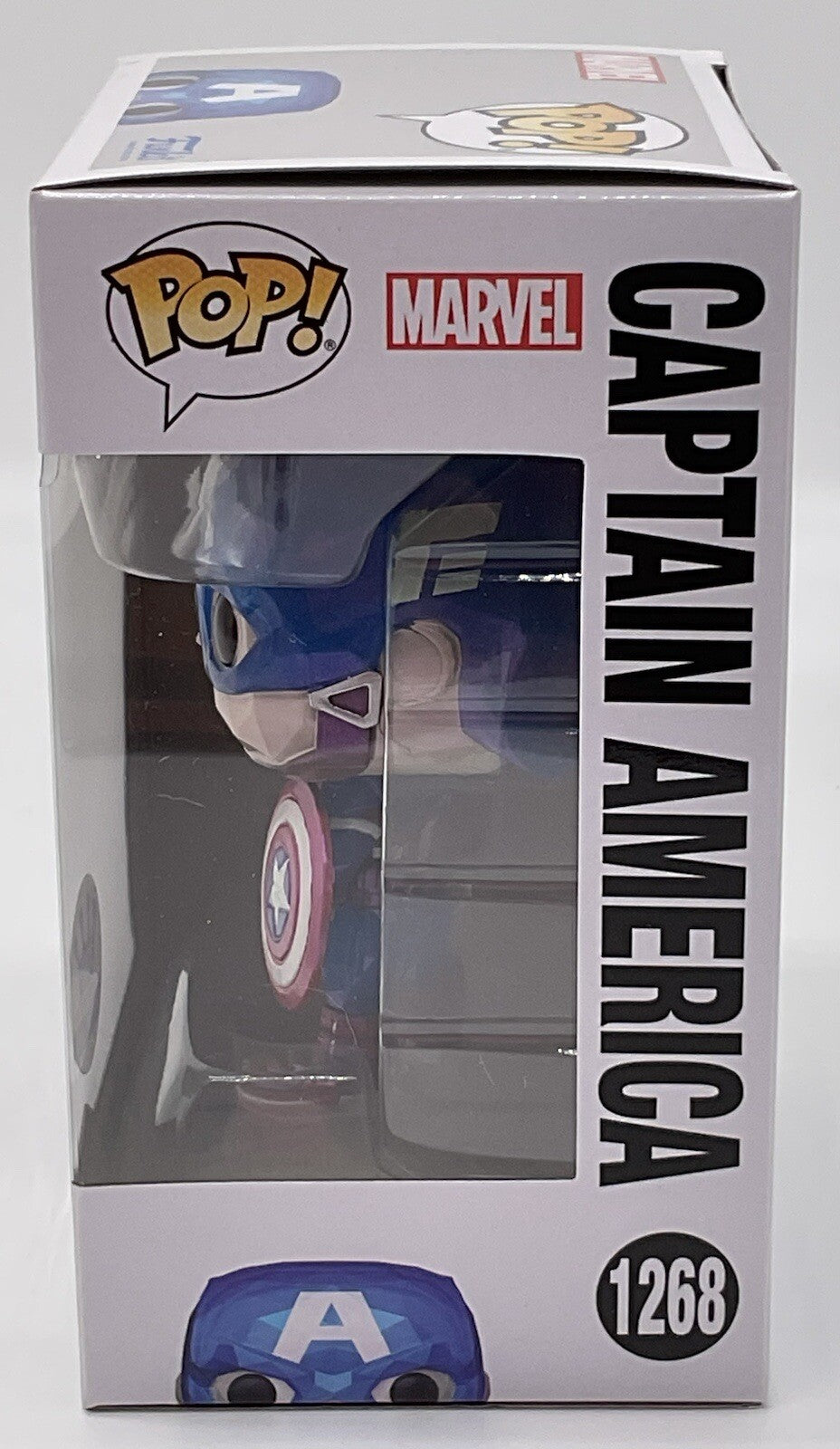 Captain America Pop #1268 Marvel (Faceted) Funko Exclusive  2023 with Protector