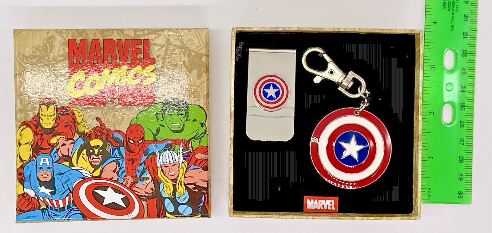 Captain America Money Clip and Key Chain Clip Marvel Comics Captain America