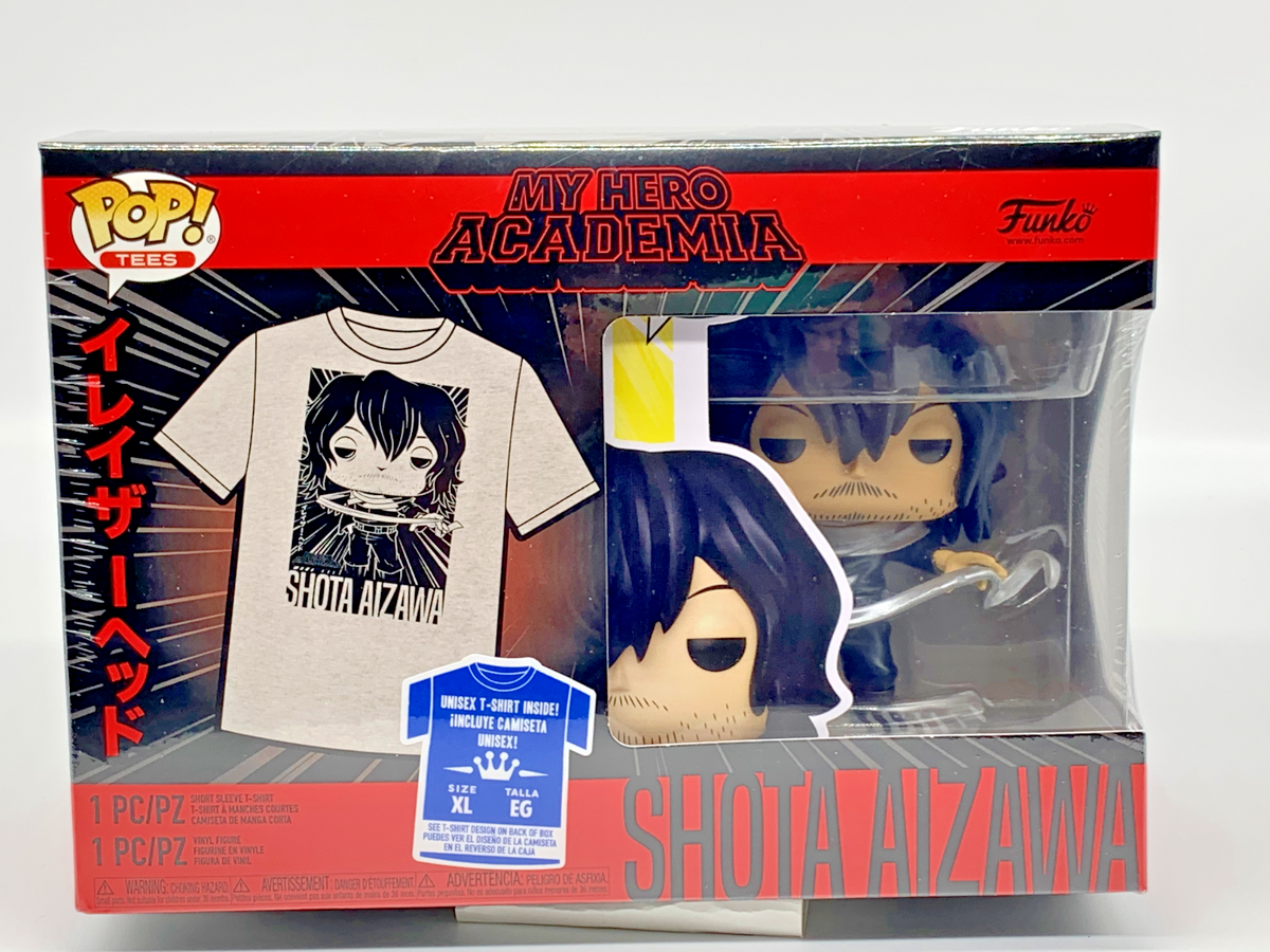 Shota Aizawa Pop #375 w/Short Sleeve T-Shirt Funko 2022 My Hero Academia Large