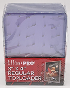 Ultra Pro 3” X 4” Regular Top Loader 25 Pack Clear Holds 2 1/2" x 3 1/2" Cards