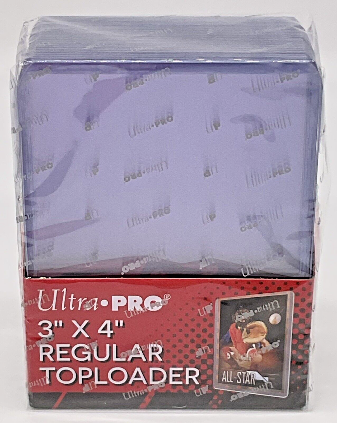 Ultra Pro 3” X 4” Regular Top Loader 25 Pack Clear Holds 2 1/2" x 3 1/2" Cards