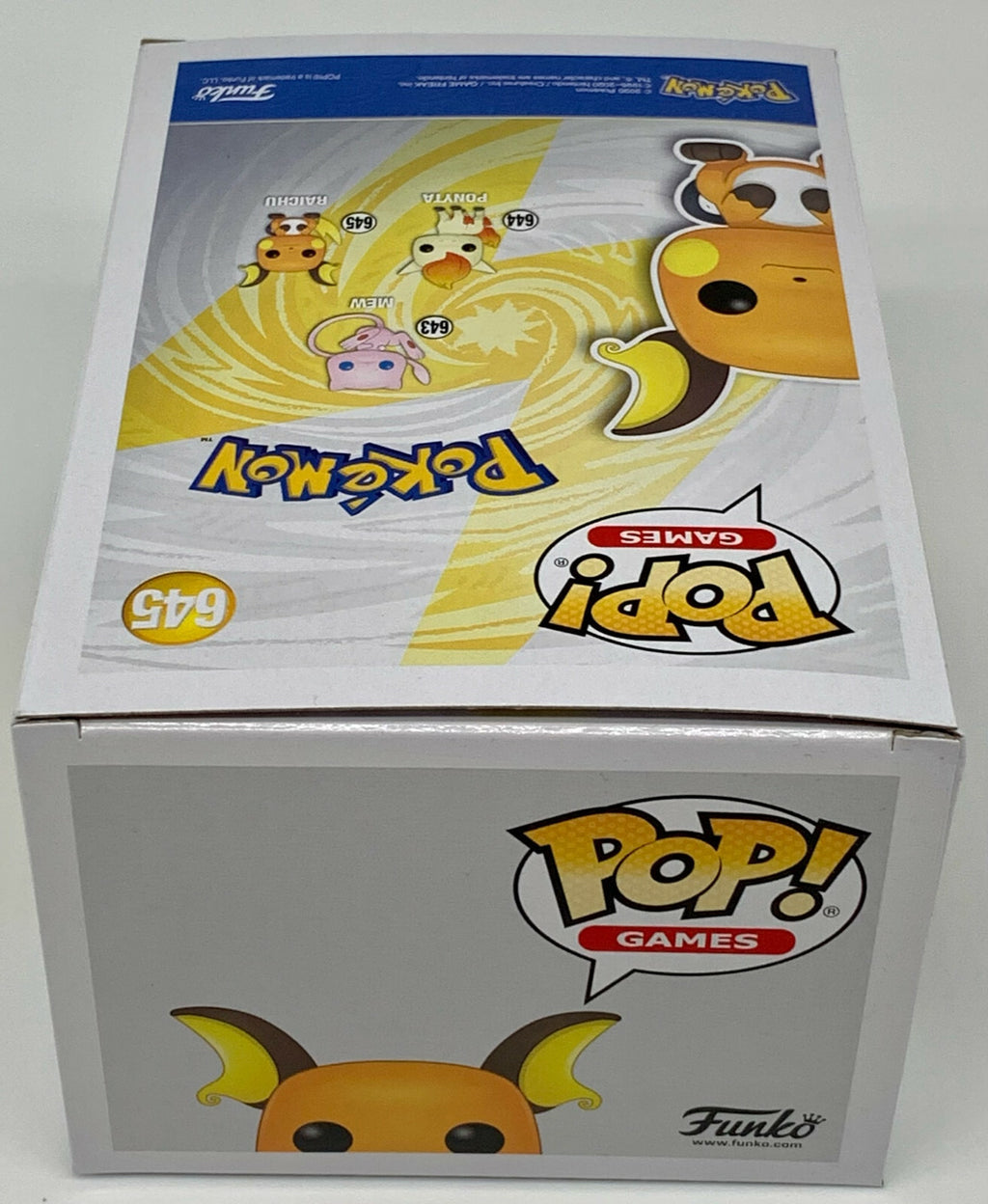 Pokemon Raichu Pop #645 Pokemon Funko Pop Games 2020 Pokemon