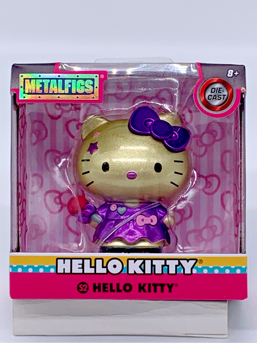 Hello Kitty 2 ½ inch Nano MetalFigs Mini Figure 2023 S2 Purple Dress Die Cast