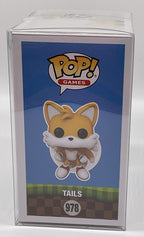 Tails Pop #978 Sonic the Hedgehog Funko Pop 2025 Chase Flocked in Pop Protector