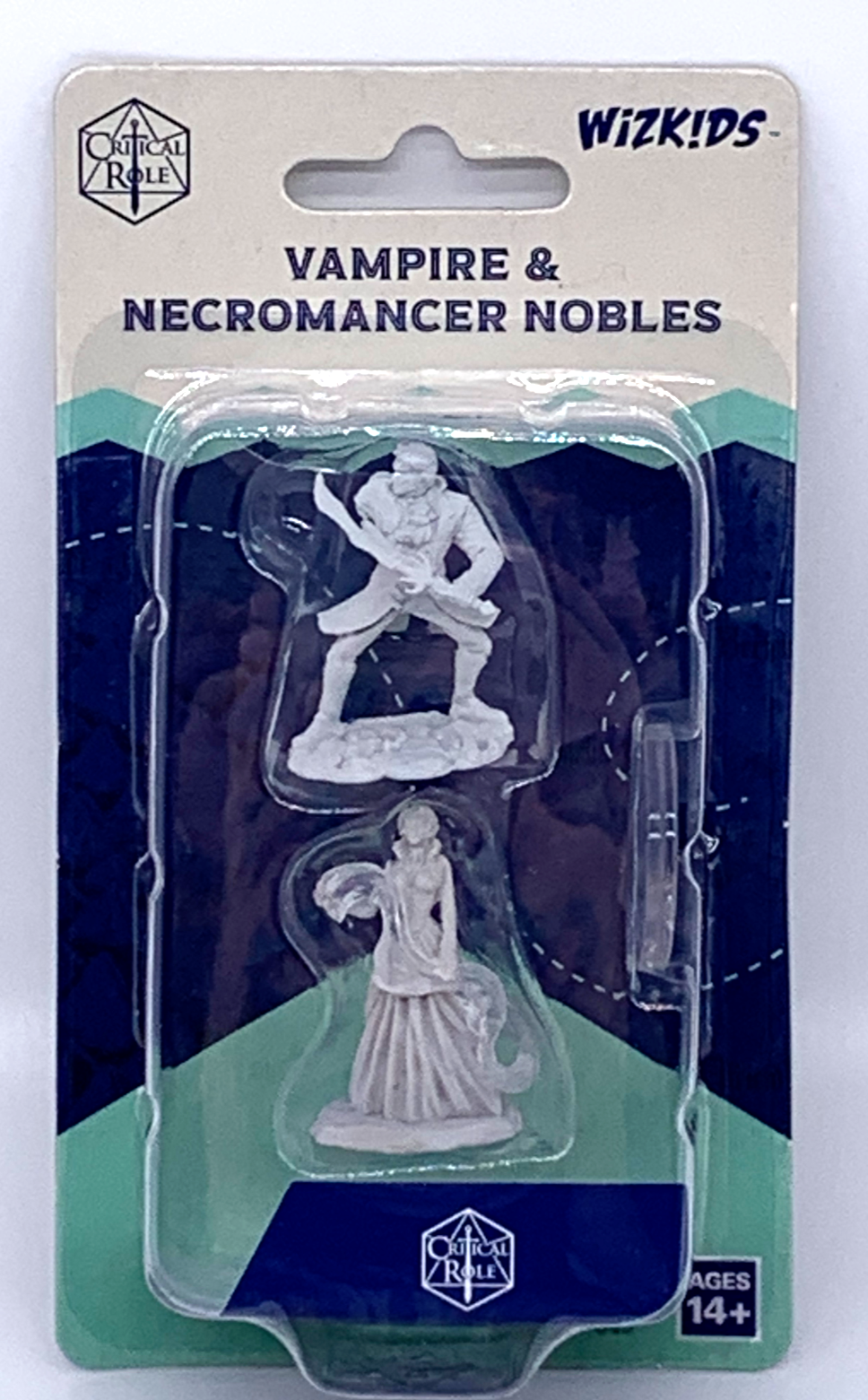 Critical Role Unpainted Minis 2 Pack Vampire + Necromancer Nobles High Def