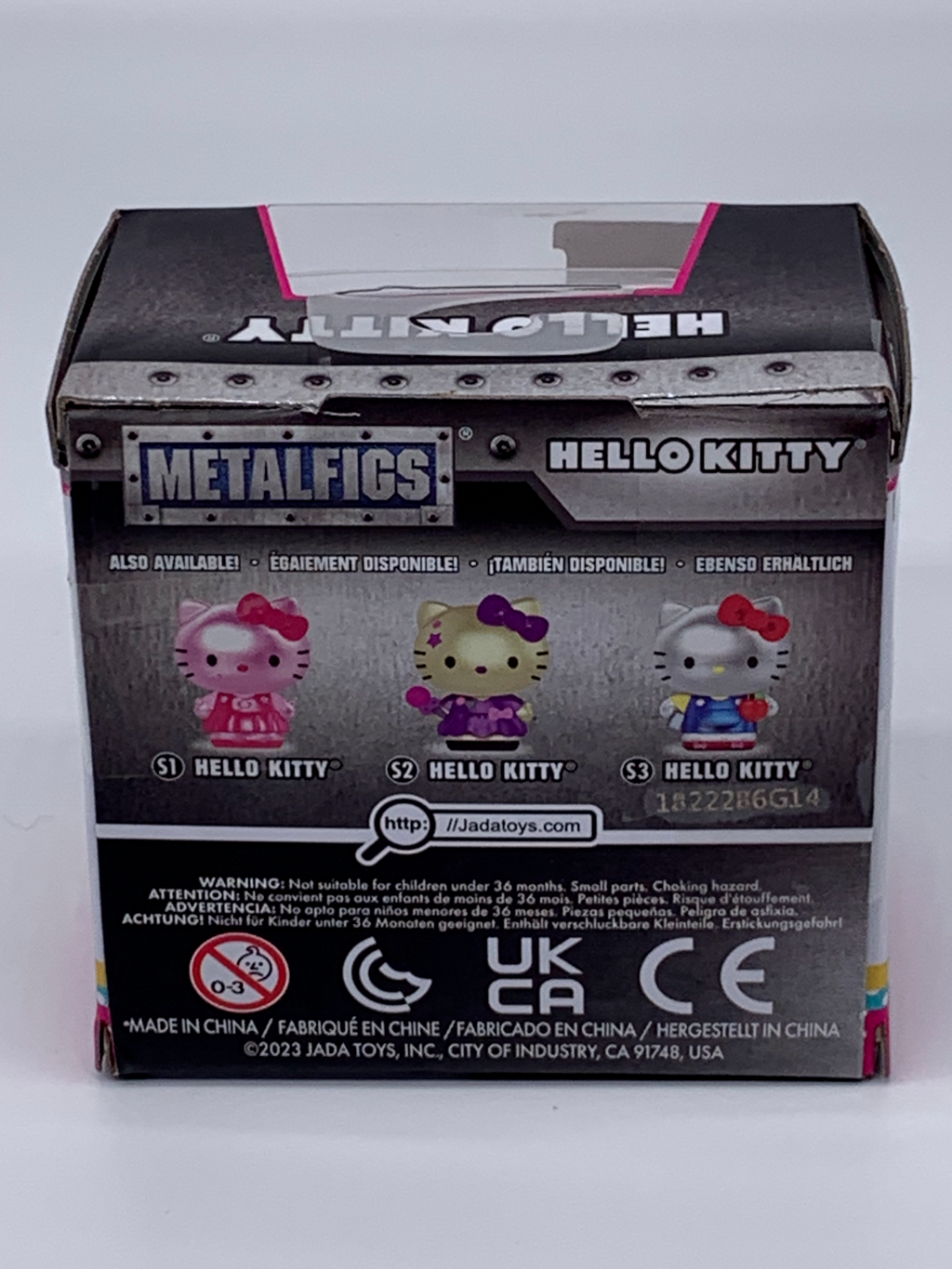 Hello Kitty 2 ½ inch Nano MetalFigs Mini Figure 2023 S2 Purple Dress Die Cast