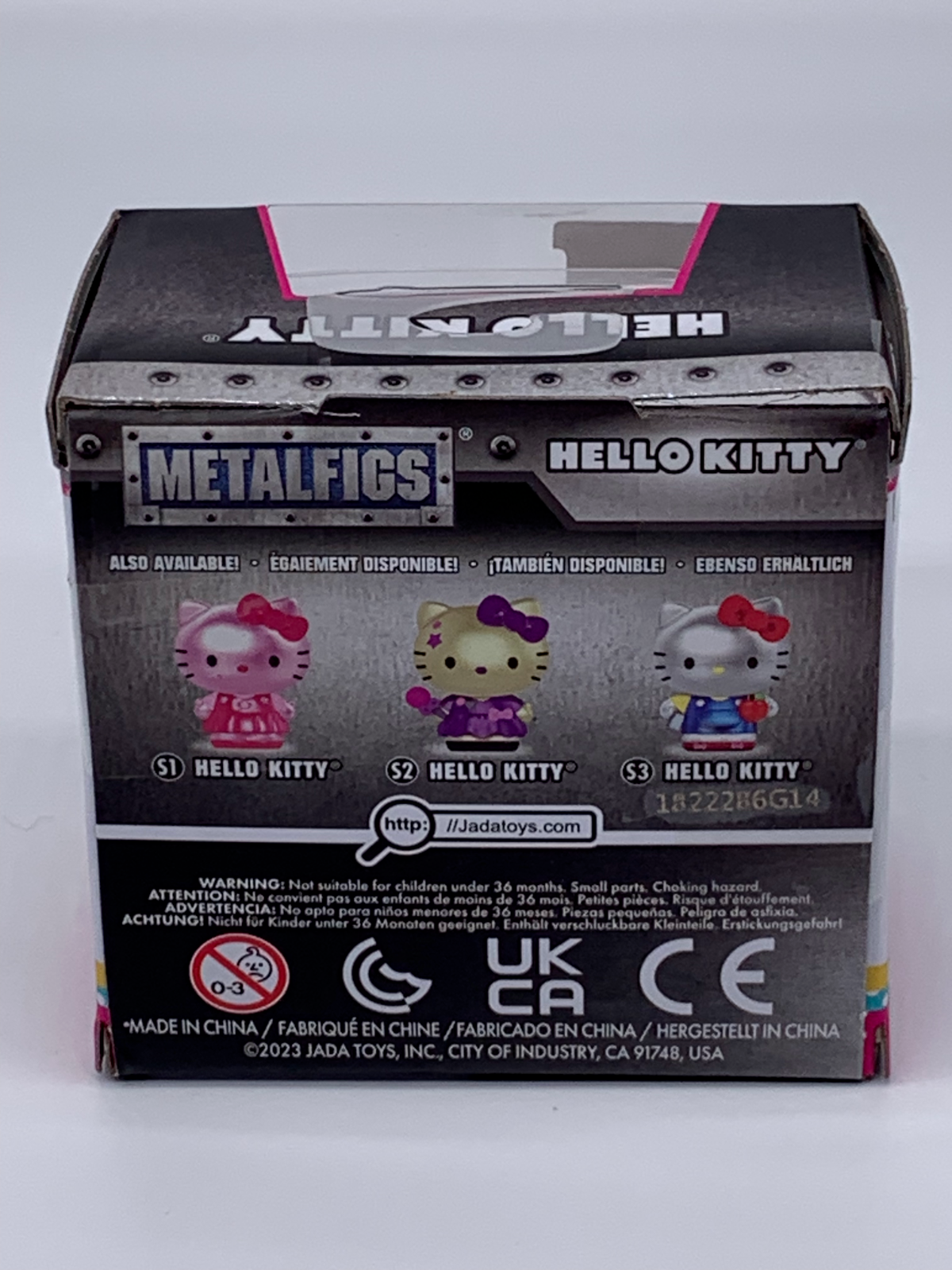 Hello Kitty 2 ½ inch Nano MetalFigs Mini Figure 2023 S2 Purple Dress Die Cast