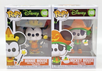 Mickey Mouse Pop #1486 + Minnie Mouse Pop #1485 Funko Halloween  2 Piece Set