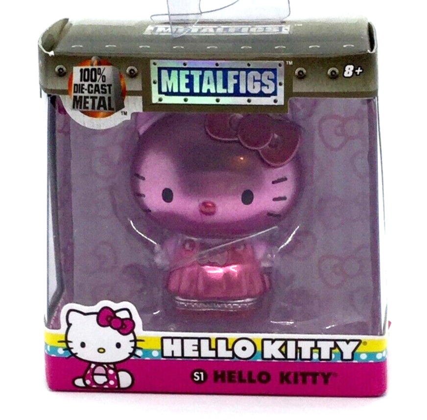 Hello Kitty 2 ½ inch Nano MetalFigs Mini Figure 2023 S1 Pink Dress Die Cast