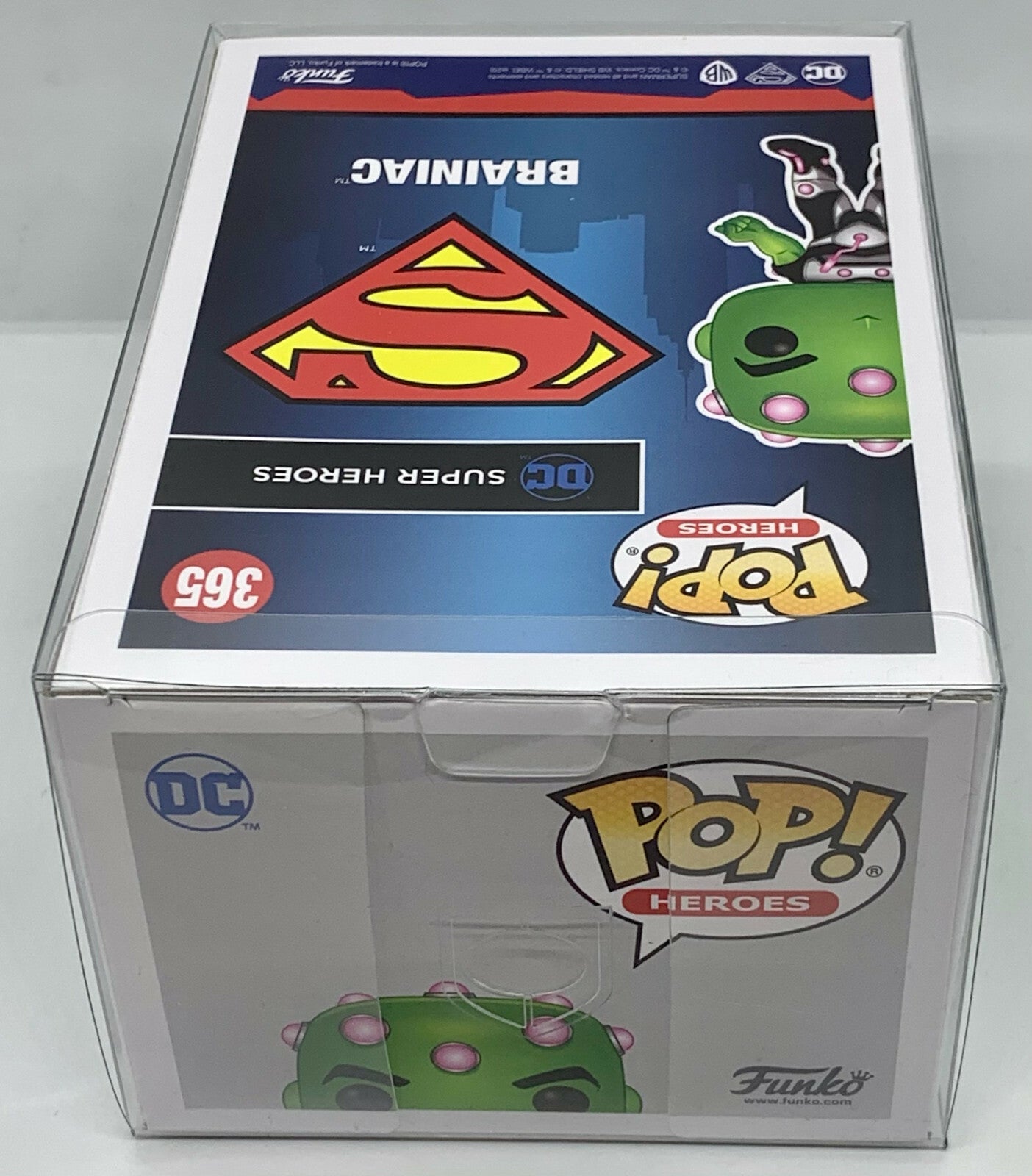 Brainiac Pop #365 Funko Pop Heroes Big Apple Collectibles Exclusive in Protector