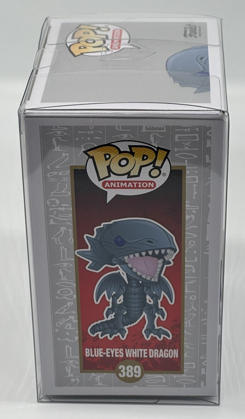 Blue Eyes White Dragon Pop #389 Yu-Gi-Oh Funko 2018/2023 Release Pop Protector