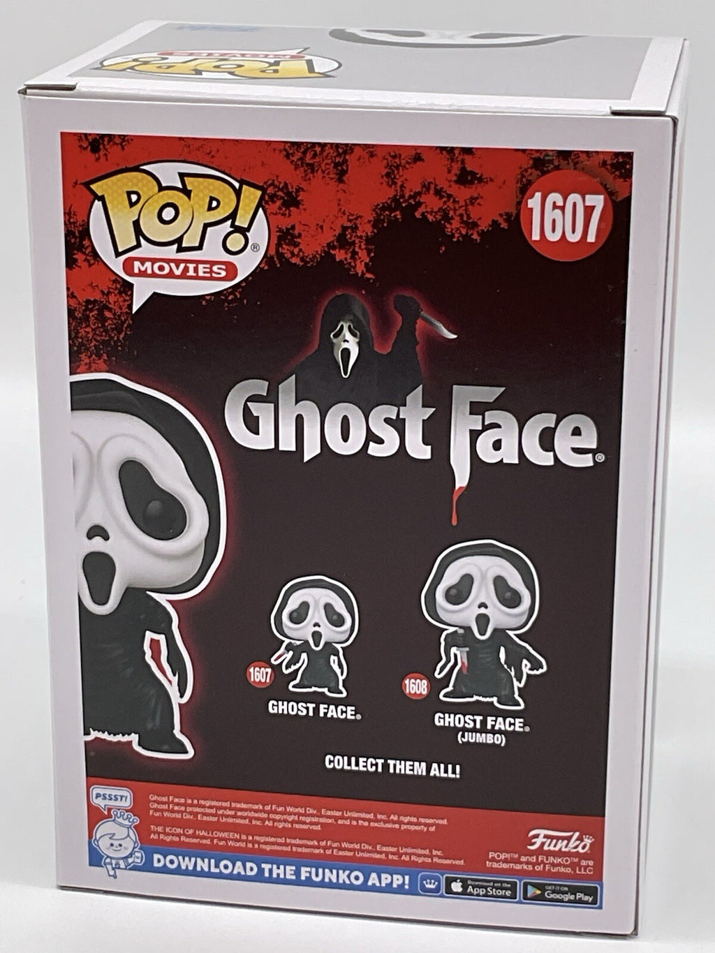 Ghost Face with Knife Pop #1607 Funko Pop Movies 2024 Ghost Face