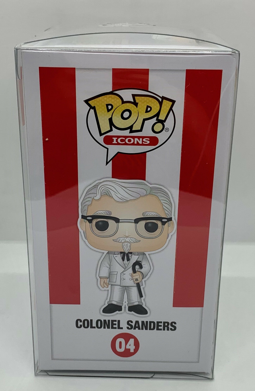 Colonel Sanders Pop #04 KFC with Cane Funko Pop Icons Exclusive with Protector