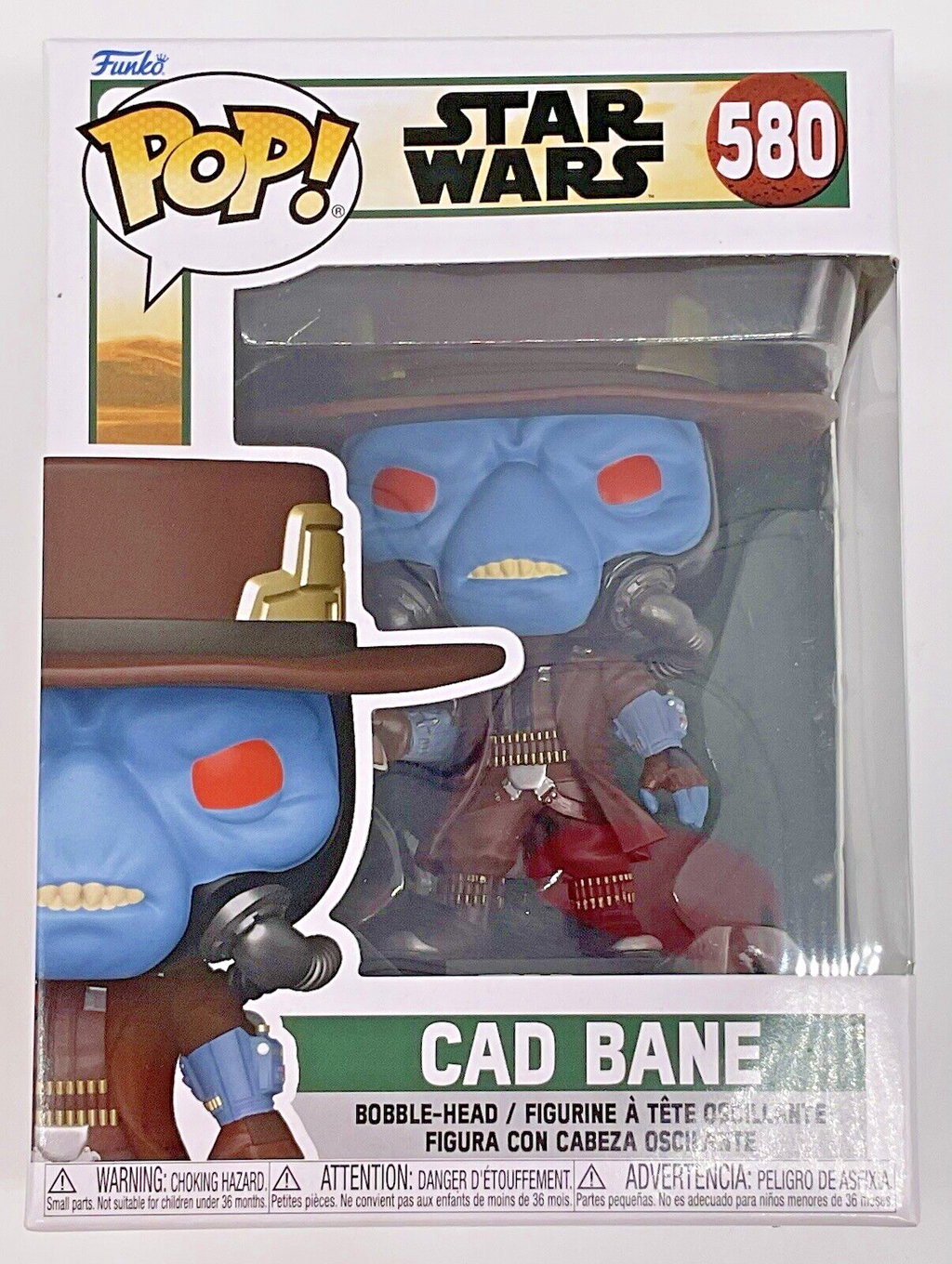 Cad Bane Pop #580 Star Wars Book of Boba Fett Funko Pop 2022