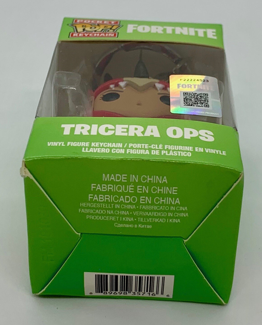 Fortnite Tricera Ops Funko Pocket Pop Keychain 2018 Vaulted