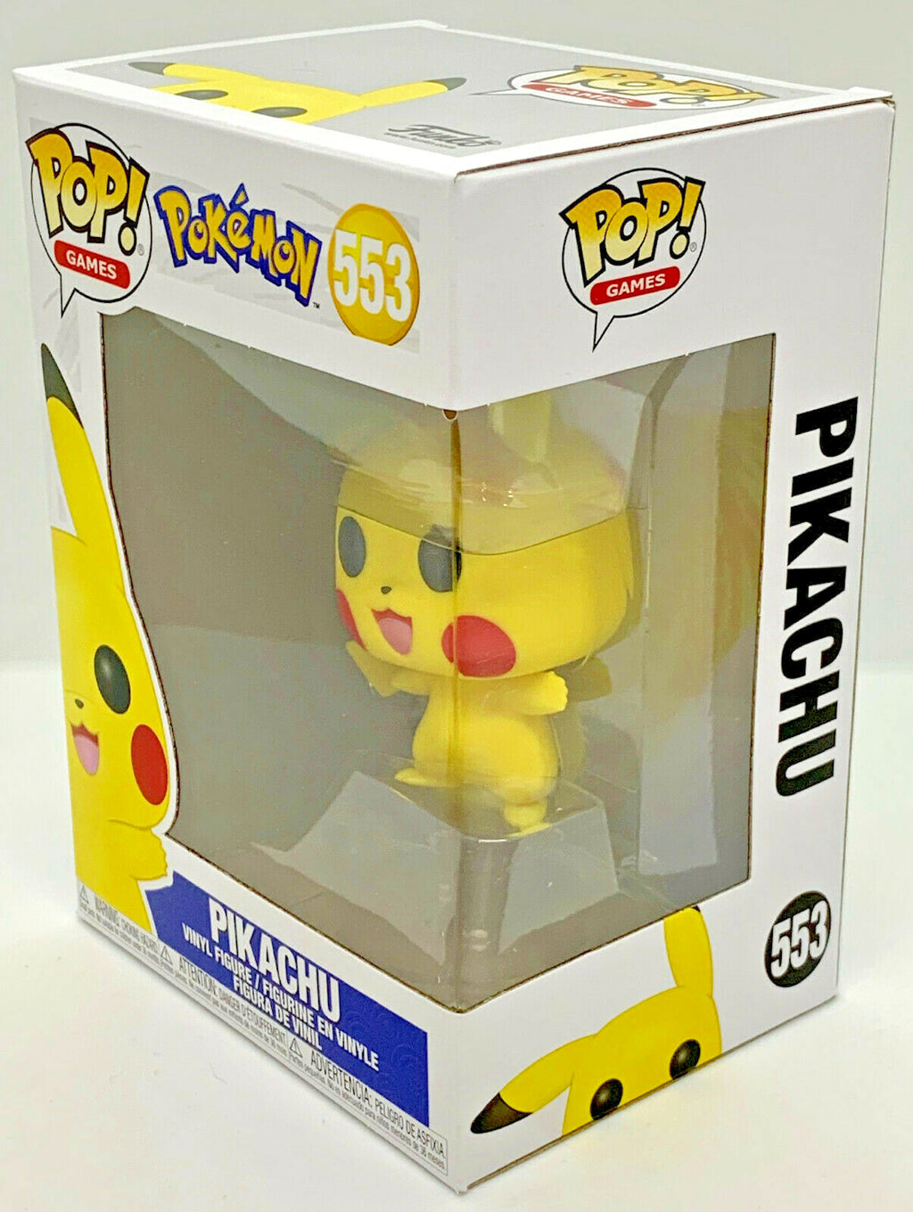 Pokemon Pikachu Waving Pop #553 Funko Games 2019