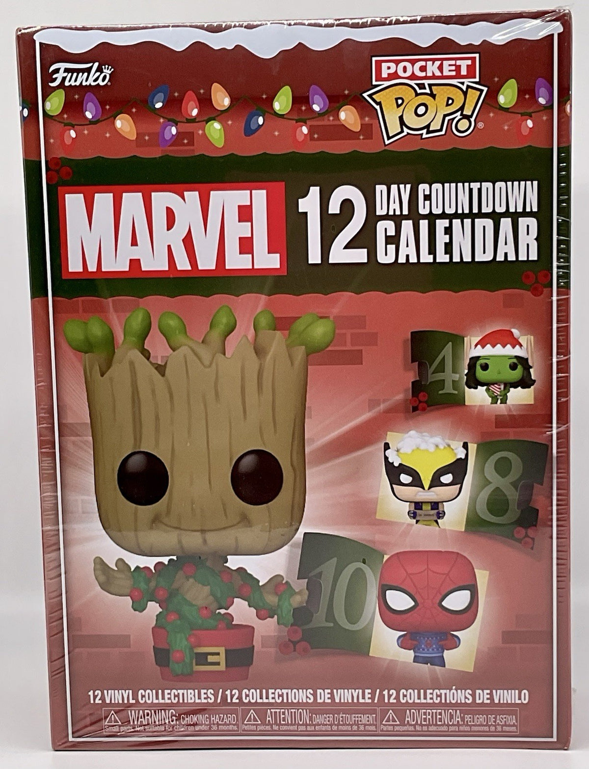 Marvel 12 Day Count Down Calendar Funko Pocket Pop 2024 Advent Calendar 