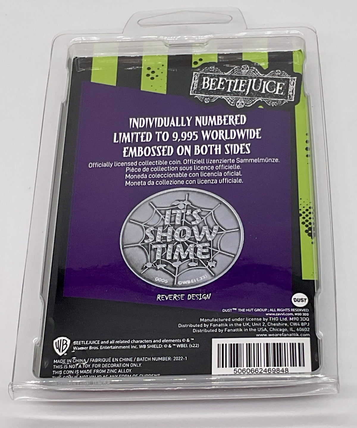 Beetlejuice Collectible Coin Limited Edition Individually Numbered