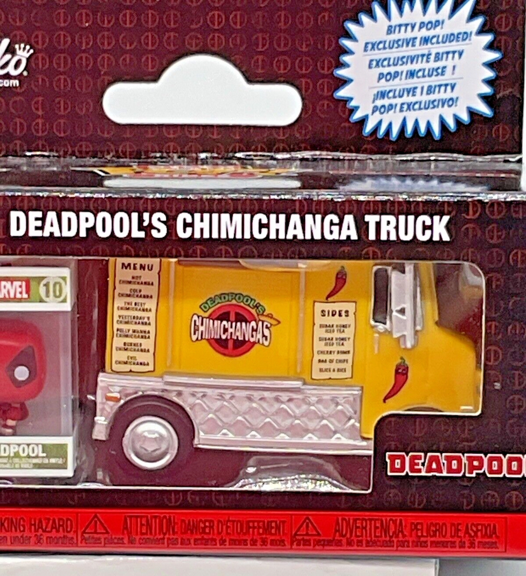 Deadpool’s Chimichanga Truck Funko Bitty Pop Rides 2024 Marvel Deadpool