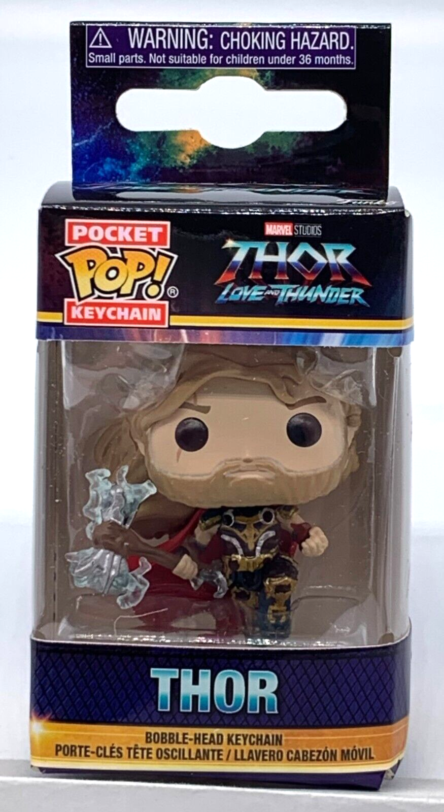 Thor Pocket Pop Keychain Marvel Studios Funko 2022 Thor Love and Thunder
