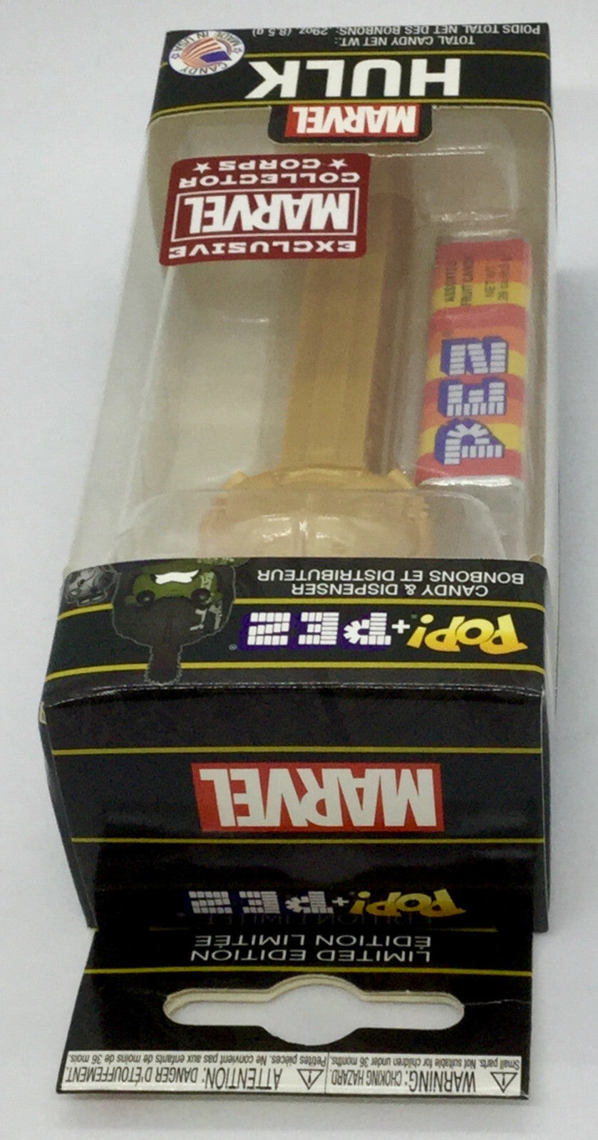 Hulk Marvel Gold Funko Pop Pez Marvel Collector Corps Exclusive 2020 Vaulted
