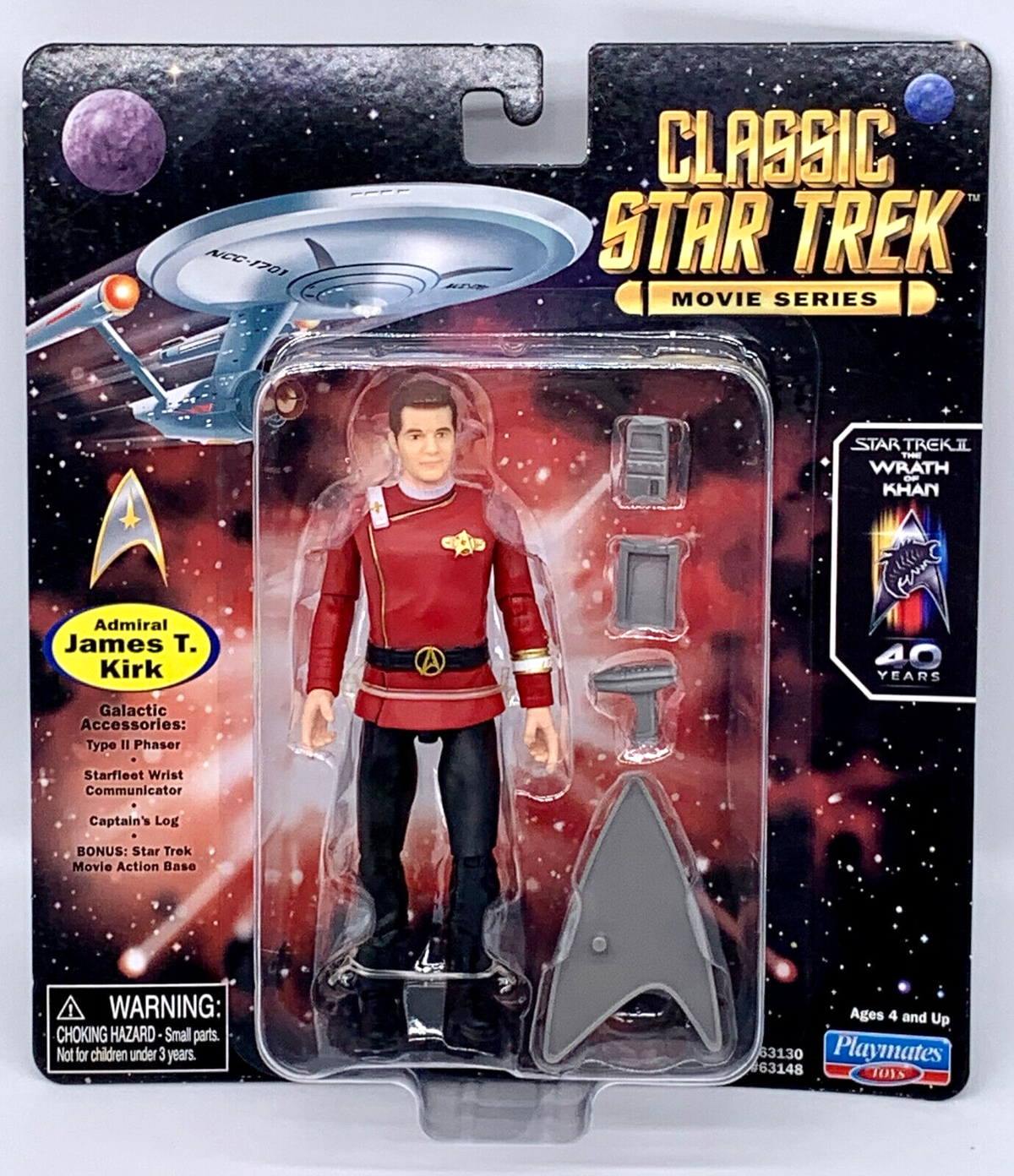 Star Trek Wrath of Khan Admiral James T. Kirk 5 inch Action Figure Classic