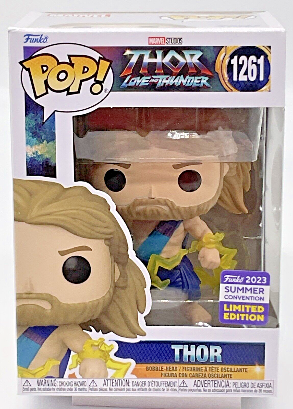 Thor Pop #1261 Thor Love + Thunder Funko 2023 SDCC Exclusive with Protector