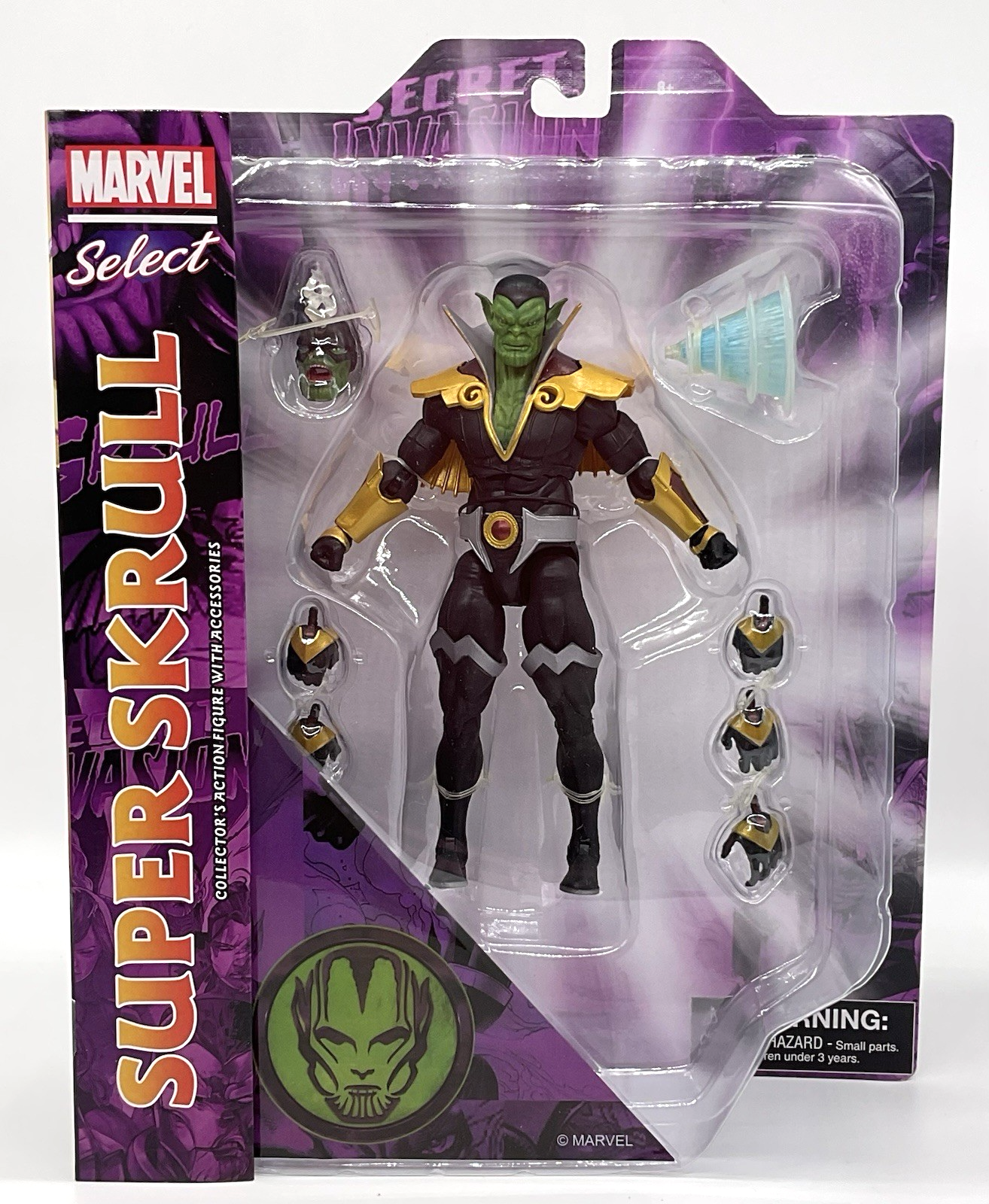 Marvel Select Super Skrull Action Figure with Accessories Diamond Select Toys 7"