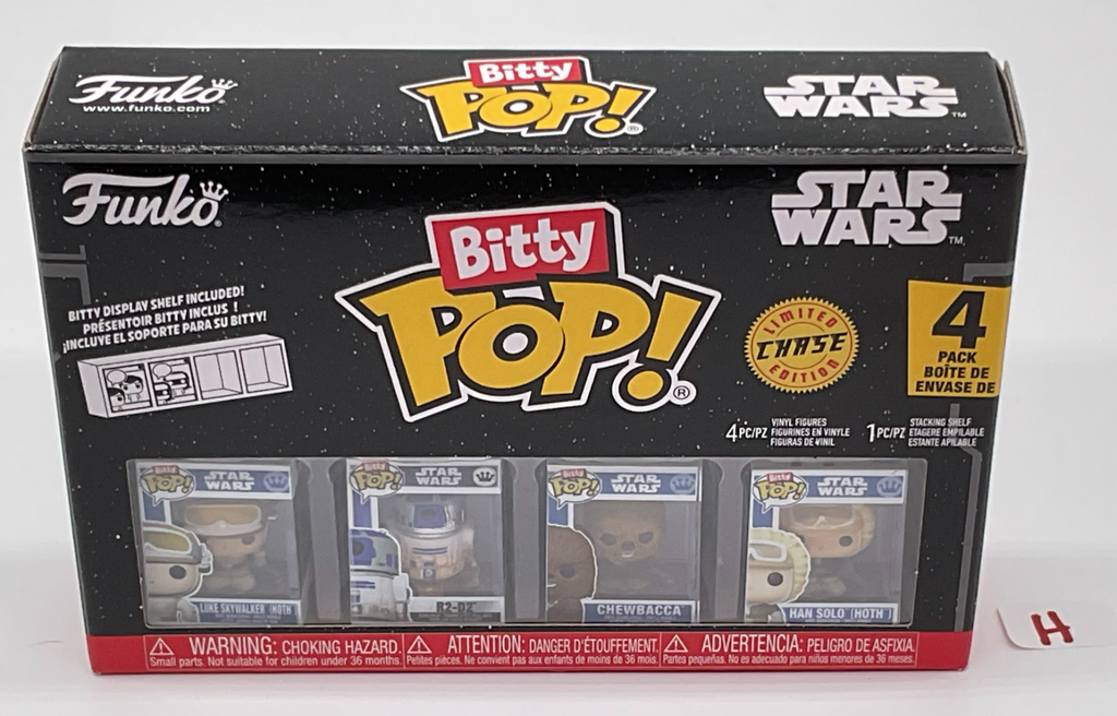 Star Wars Funko Bitty Pop 4-Pack with Stackable Shelf 2025 (H)