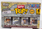 One Piece Funko Bitty Pops 4 Pack 2025 Includes One Bitty Pop Shelf (G)