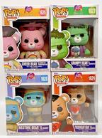 Care Bears Universal Monsters 4 Piece Funko Pop Set Cheer Bear, Bedtime Bear +