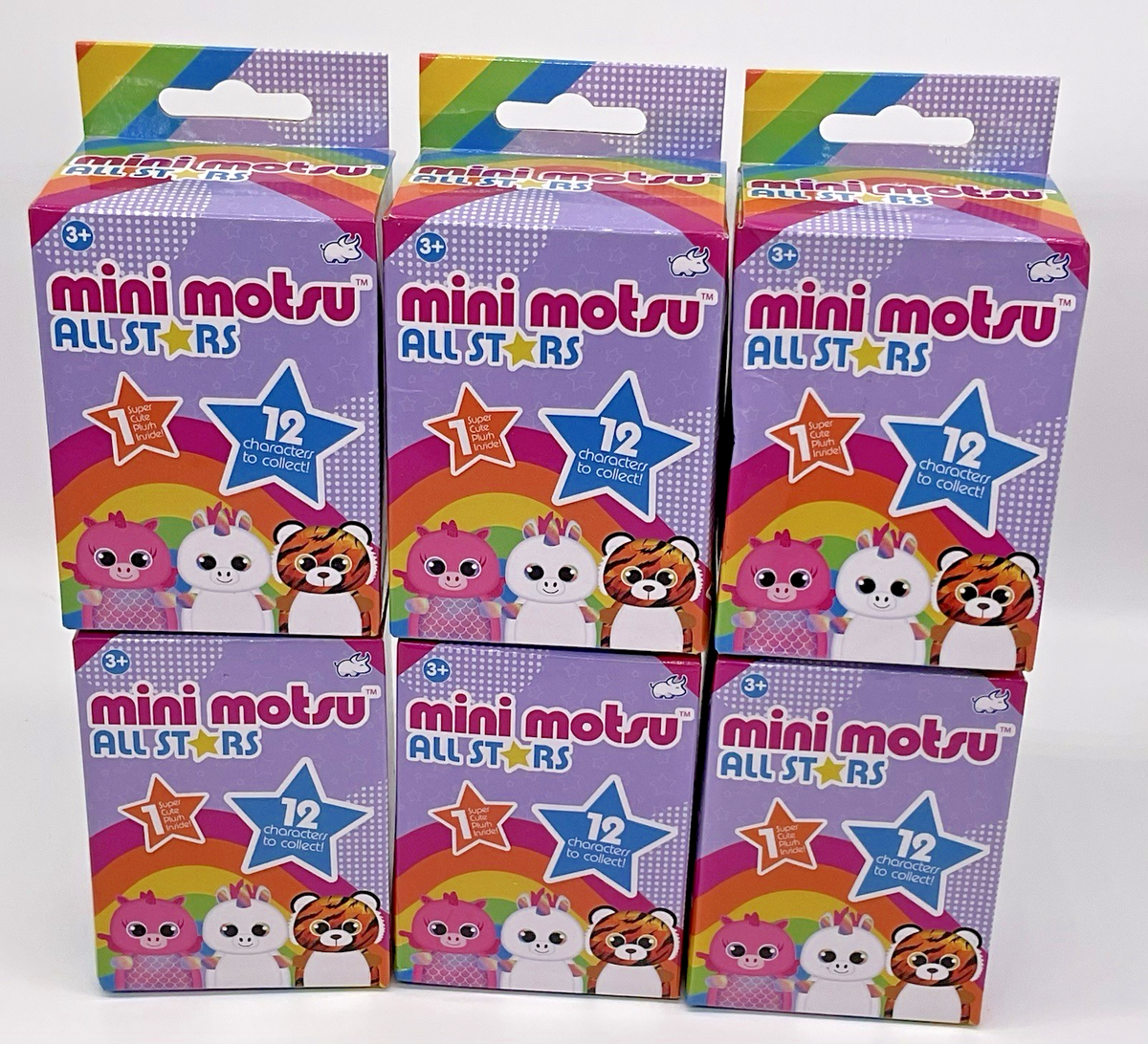 Mini Motsu All Stars 4” Plush Bean Bag Toys Blind Box Set of 2 Boxes