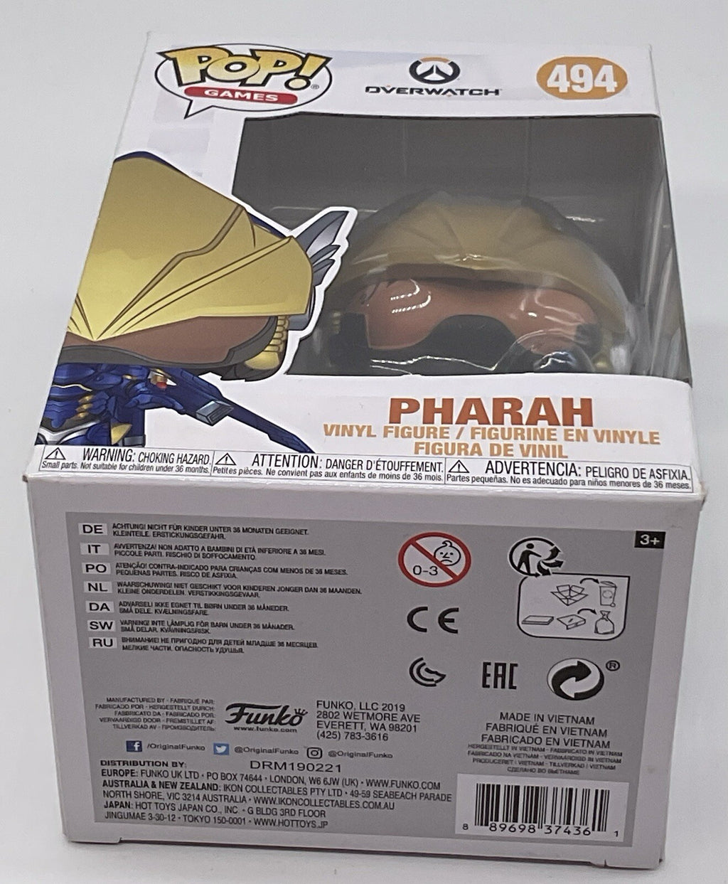 Pharah Pop #494 Victory Pose Overwatch Funko Pop Games 2019 Vaulted