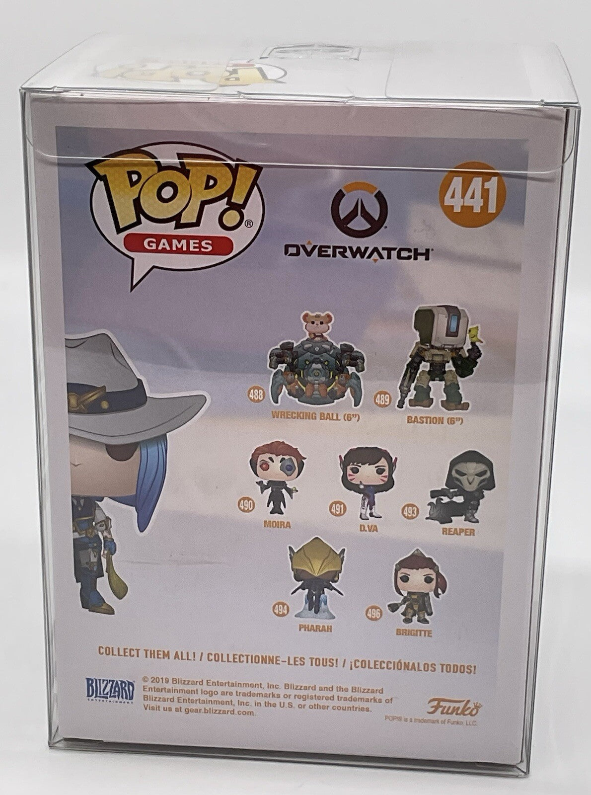 Ashe Pop #441 Overwatch Funko Exclusive 2019 Vaulted Comes in Pop Protector