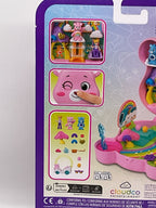 Polly Pocket Care Bears Compact Play Set Mattel 2024 2 Bears 1 Doll, Accessories