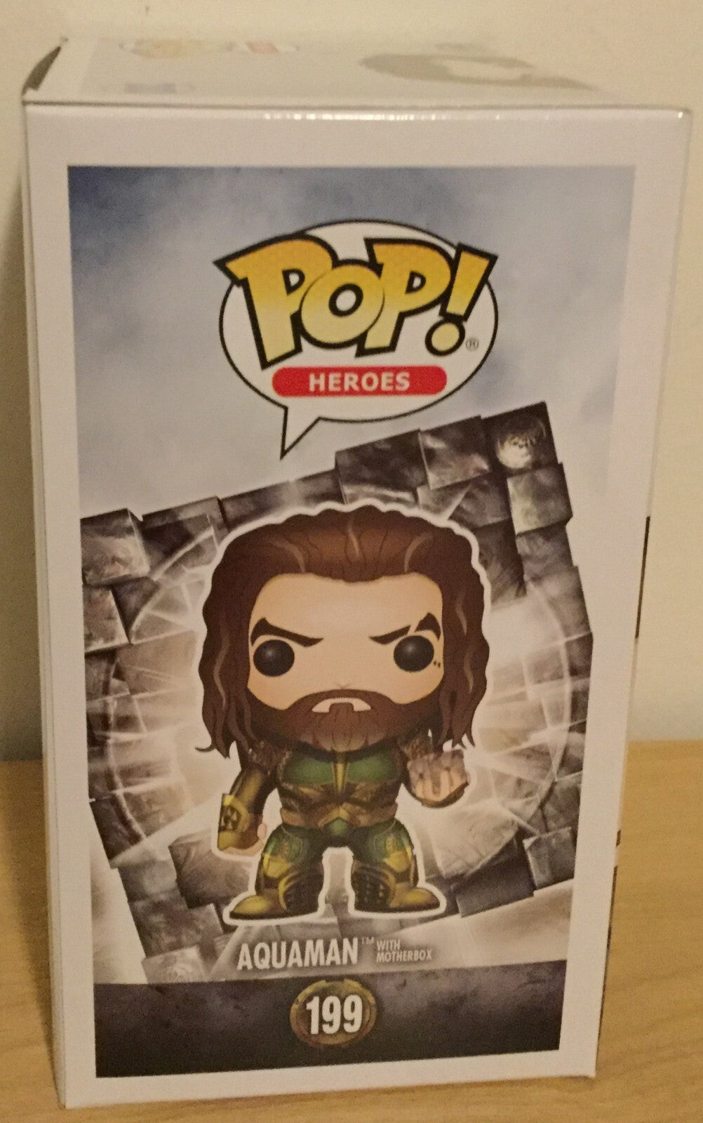 Aquaman Mother Box Pop #199 Justice League Funko 2017 Vaulted SDCC Summer Conv