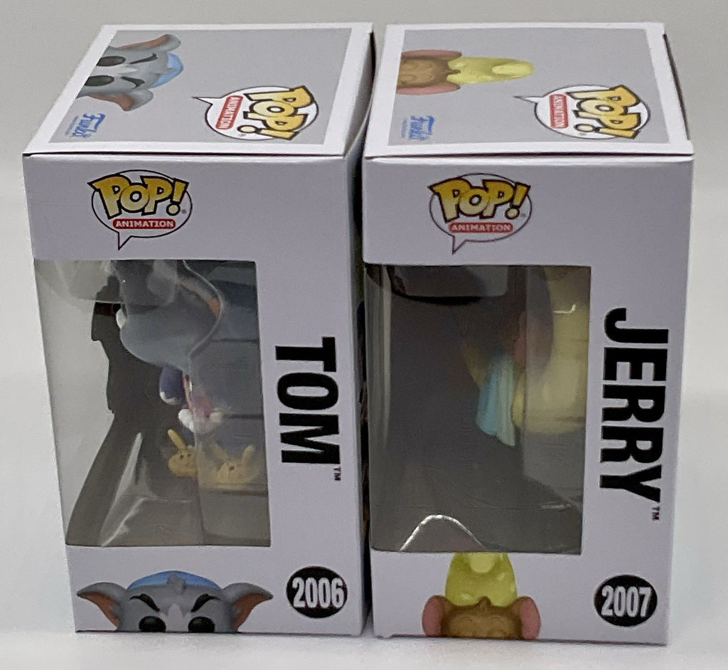 Tom & Jerry Funko Pop 2 Piece Set Tom Pop #2006 Jerry Pop #2007 Bedtime 2025