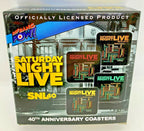 Saturday Night Live 40th Anniversary Coasters Set of 8 - 3 3/4 inch Wooden 