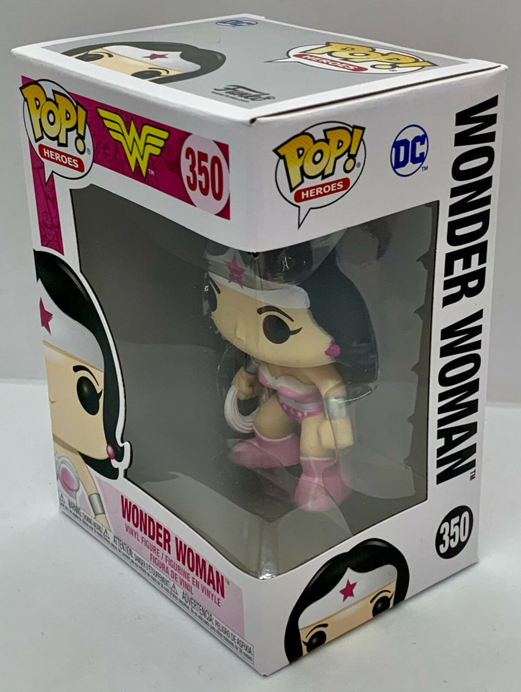 Wonder Woman Pop #350 DC Funko Pop Heroes 2020 Breast Cancer Awareness 