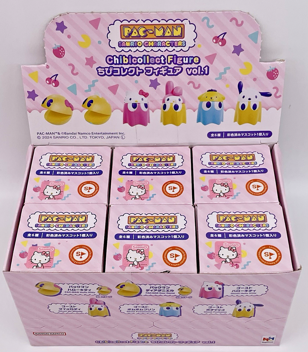 Pac-Man X Sanrio Character Collectible Mini Figure 1 Blind Box Bandai Namco 2024