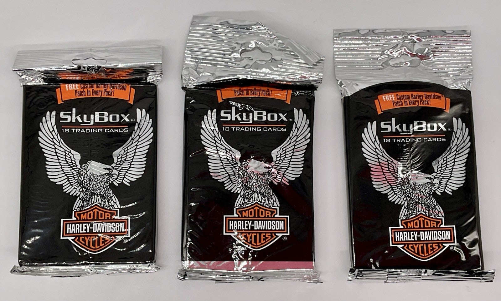 Harley Davidson Collectible Cards Skybox 18 Cards Per Pack 1994 - 3 Packs
