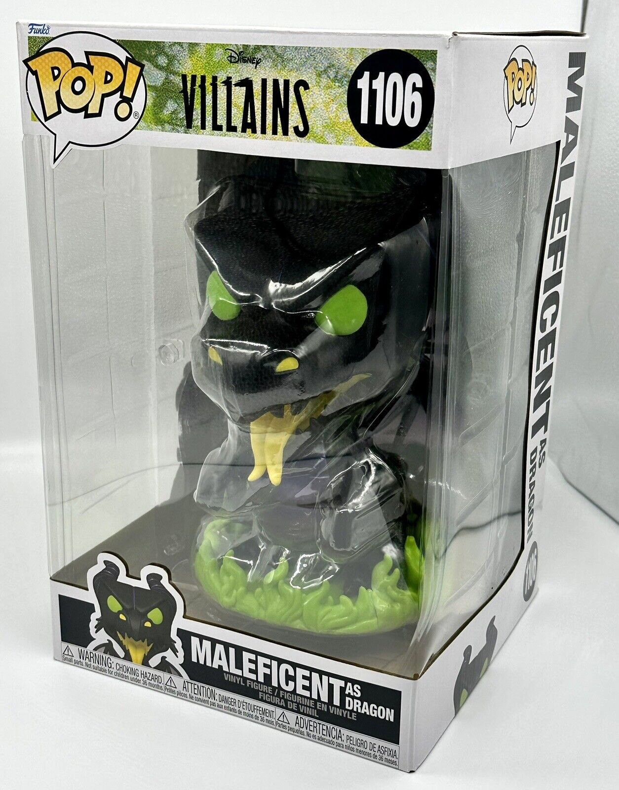 Maleficent As Dragon Pop #1106 Jumbo Disney Villains Funko Pop 2022 Maleficent