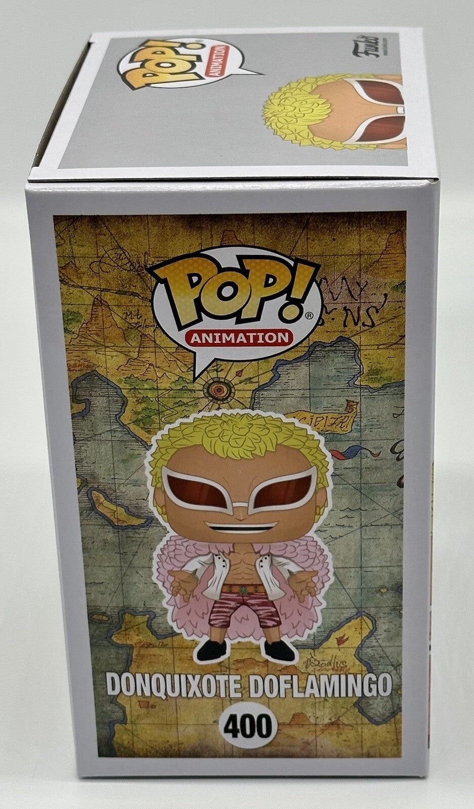 Donquixote Doflamingo Pop #400 One Piece Funko Pop Animation in Pop Protector