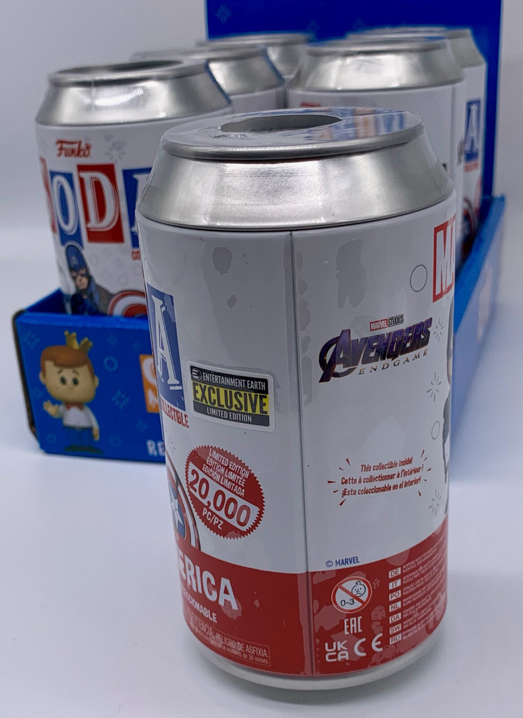 Captain America Funko Vinyl Soda Figure 2023 EE Excl Limited Chance of Chase