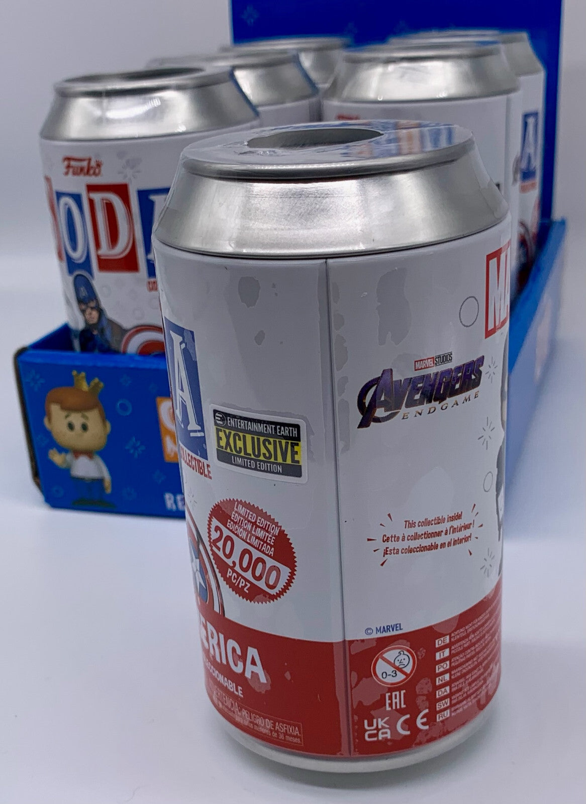 Captain America Funko Vinyl Soda Figure 2023 EE Excl Limited Chance of Chase