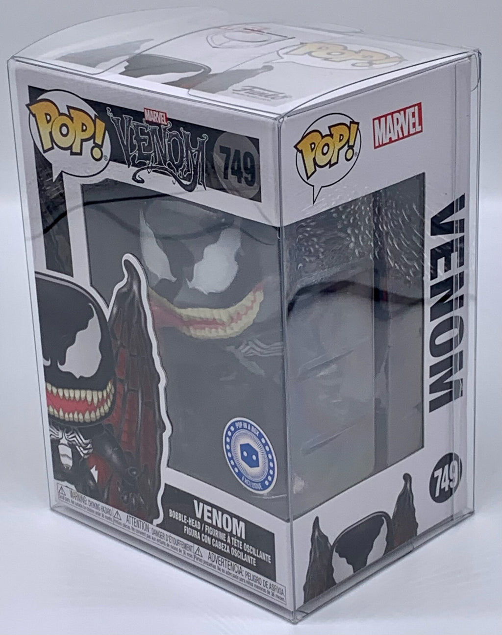 Venom Pop #749 Marvel Venom Funko PIB Exclusive in Pop Protector 2020