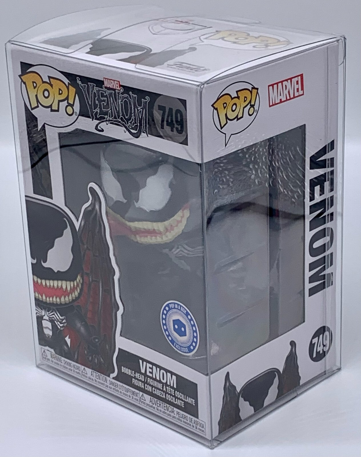 Venom Pop #749 Marvel Venom Funko PIB Exclusive in Pop Protector 2020