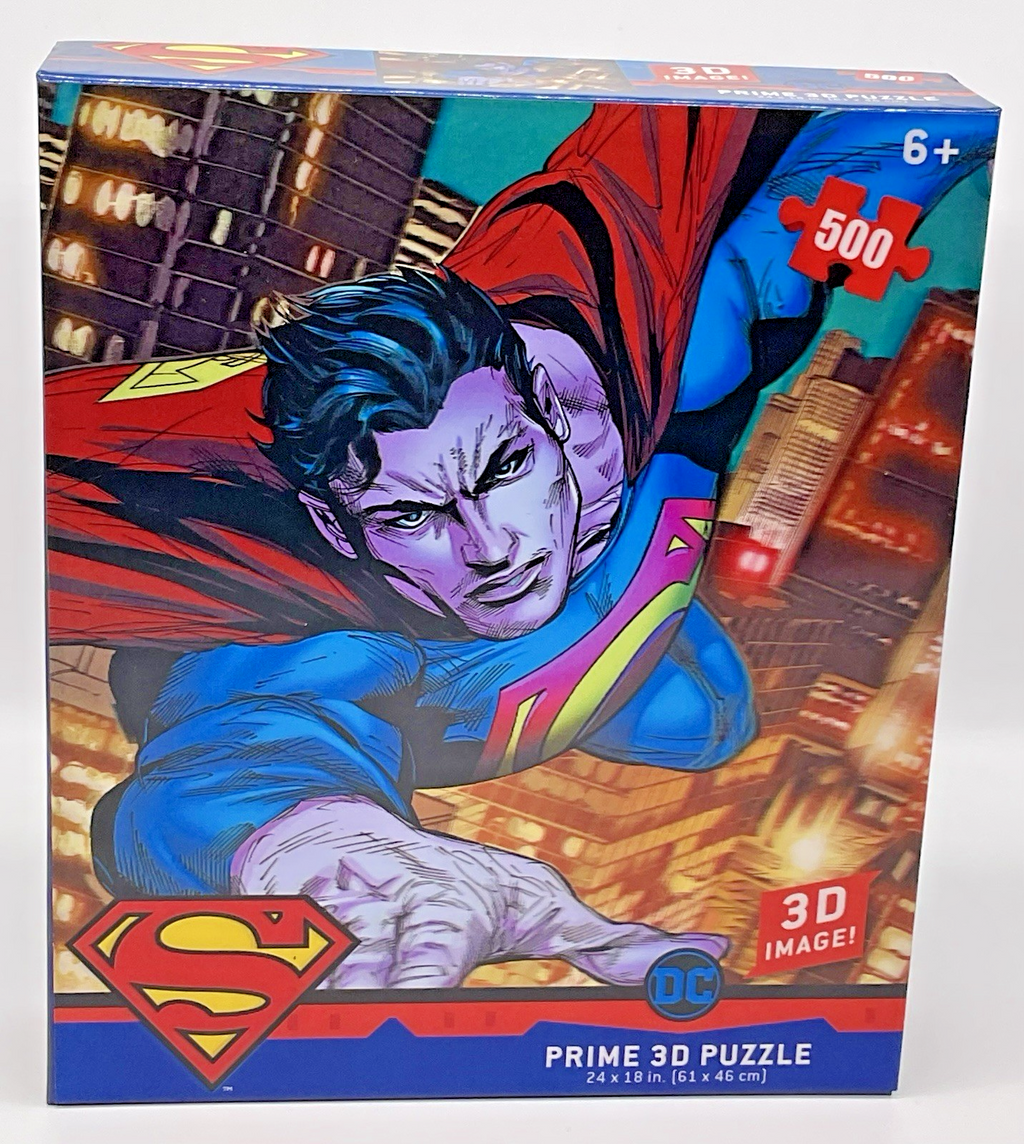 Superman Prime 3D Puzzle 500 Pieces DC 3D Image Superman