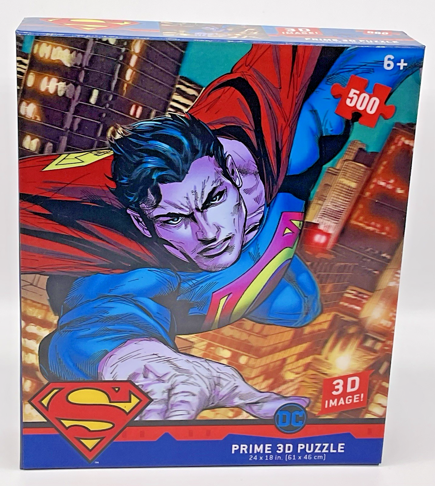 Superman Prime 3D Puzzle 500 Pieces DC 3D Image Superman