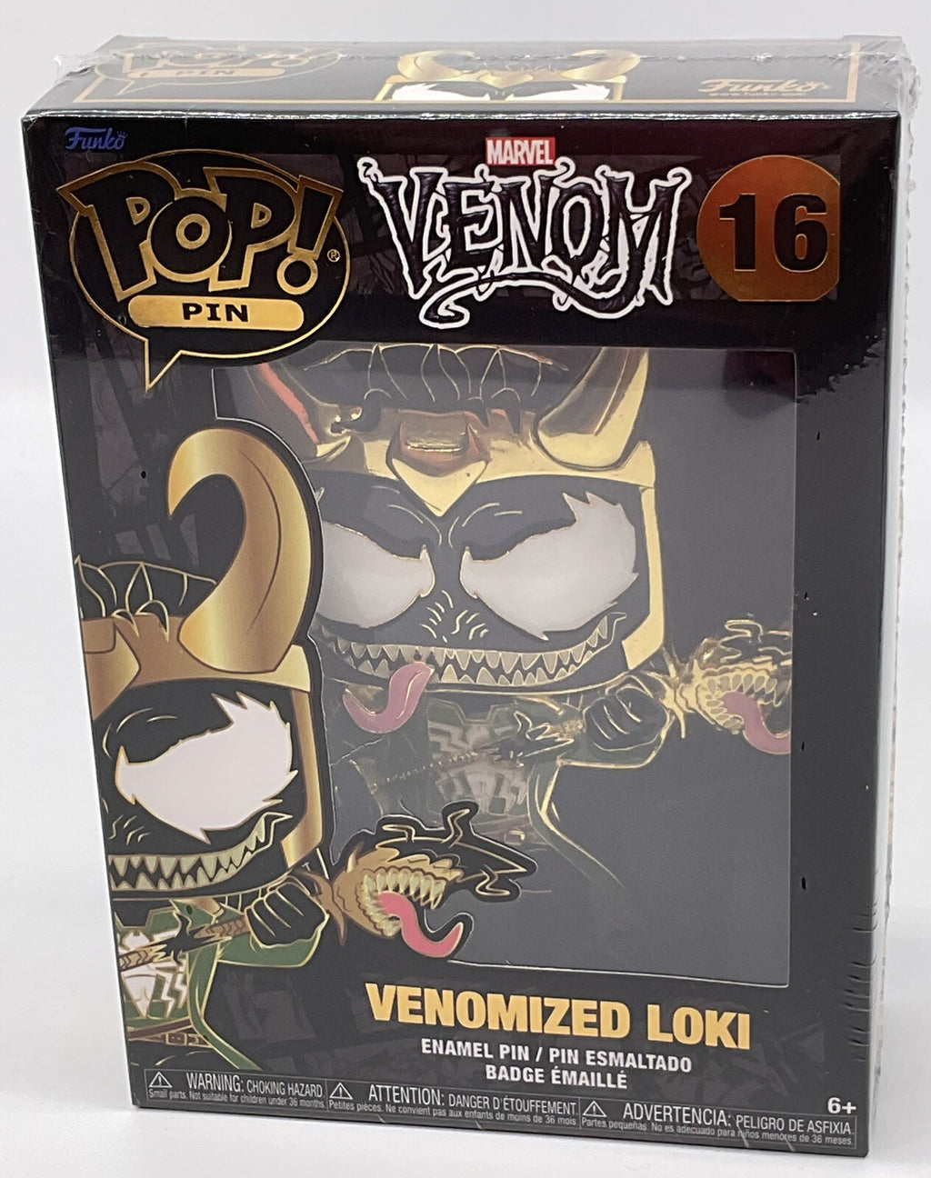 Venomized Loki Funko Pop Pin #16 Marvel Venom Funko 2021 Large Enamel Pin Loki